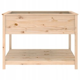 Flowerpot with shelf 111 5x111 5x81 cm solid wood sos