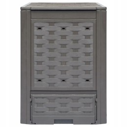 Komposta tvertnes 2 gab 60x60x83 cm 600 l rotangpalmas
