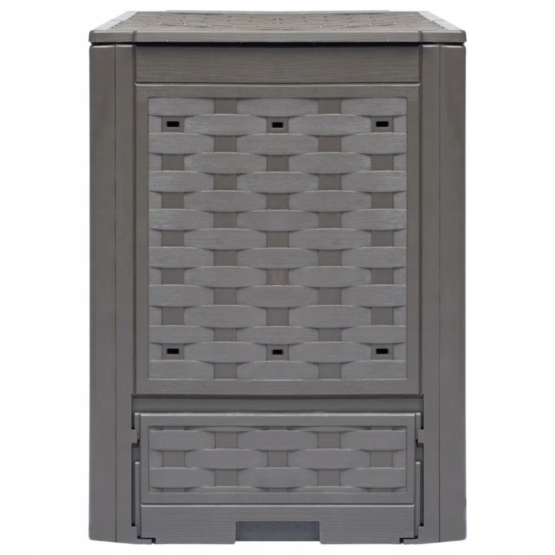 Komposta tvertnes 2 gab 60x60x83 cm 600 l rotangpalmas