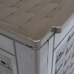 Komposta tvertnes 2 gab 60x60x83 cm 600 l rotangpalmas