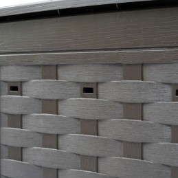 Komposta tvertnes 2 gab 60x60x83 cm 600 l rotangpalmas