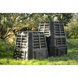 Plastikust aiakomposter, must, 1000 l