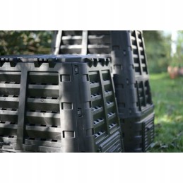 Plastmasas dārza kompostētājs, melns, 1000 l
