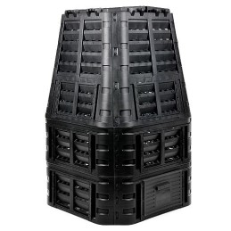 Plastic garden composter black 1000 l