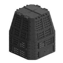 Plastikust aiakomposter, must, 1000 l