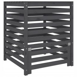 Pelēks kompostētājs 82 5x82 5x99 5 cm masīvkoks