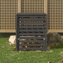 Composter gray 82 5x82 5x99 5 cm solid wood