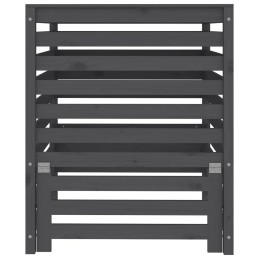Composter gray 82 5x82 5x99 5 cm solid wood