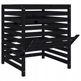 Composter black 82 5x82 5x99 5 cm solid wood