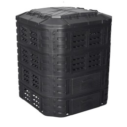 Plastmasas dārza kompostētājs 1120 l, melns
