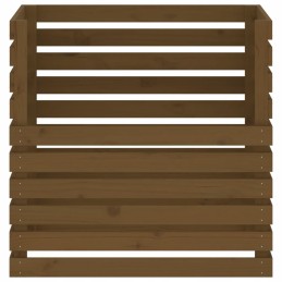 Honey composter brown 80x80x78 cm solid wood