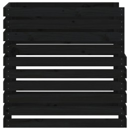 Black composter 80x80x78 cm solid wood sos