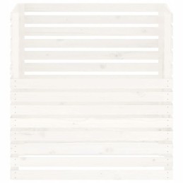 Balts kompostētājs 100x100x102 cm masīvkoka
