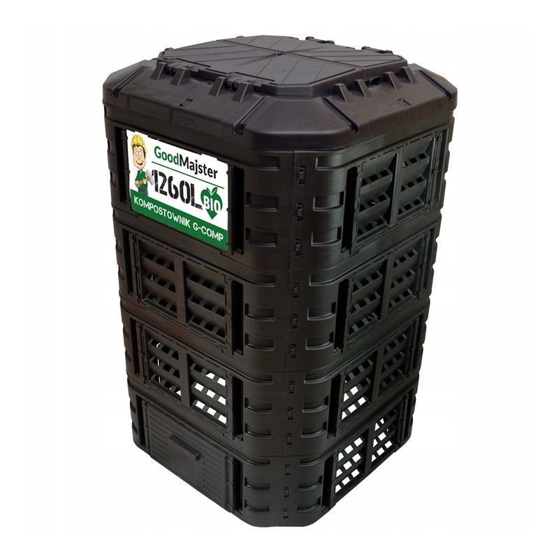Moduļu kompostētājs 1260l melns g-comp Polish