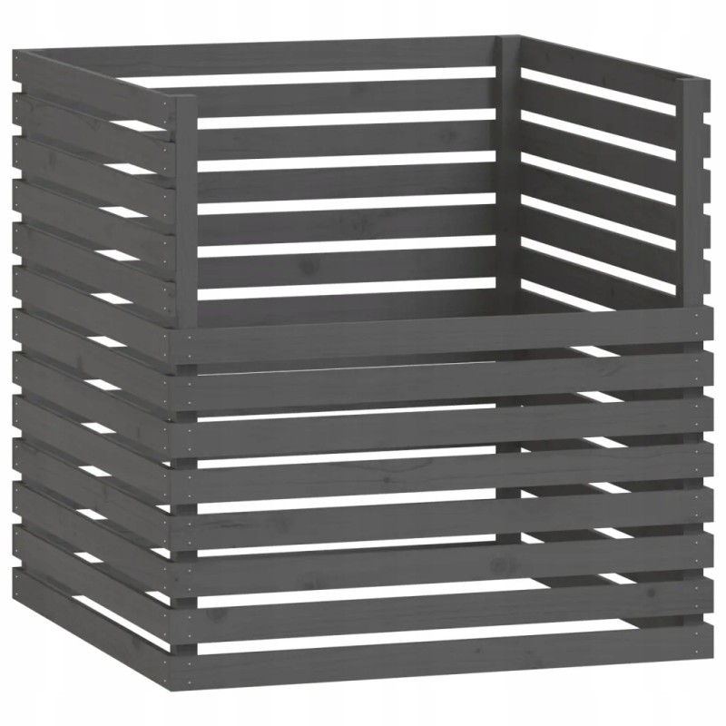 Pelēks kompostētājs 100x100x102 cm masīvkoka