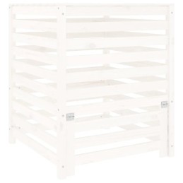 Composter white 82 5x82 5x99 5 cm solid wood