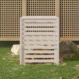 Composter white 82 5x82 5x99 5 cm solid wood