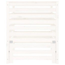 Composter white 82 5x82 5x99 5 cm solid wood