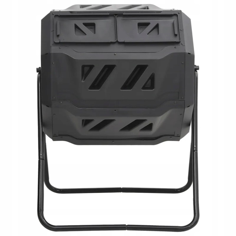 Garden composter black 73x64x95 cm 160 l