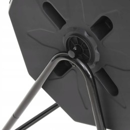 Garden composter black 73x64x95 cm 160 l