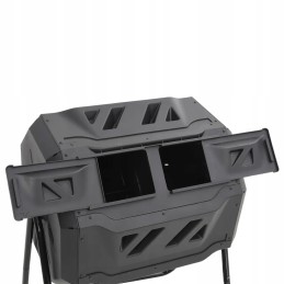 Garden composter black 73x64x95 cm 160 l