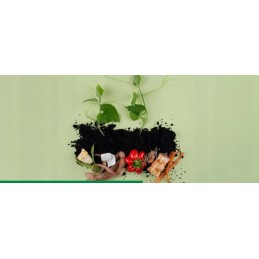 Garden composter 1260 l large black modular free compost activator