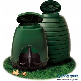 Garden composter 1260 l large black modular free compost activator