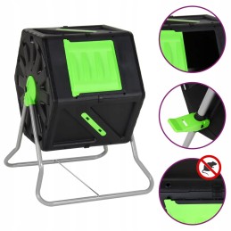 Rotary composter 60x58x74 cm 105 l polypro