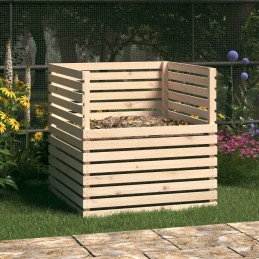 Composter 100x100x102 cm solid pine wood