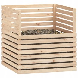Composter 100x100x102 cm solid pine wood