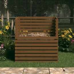 Honey composter brown 100x100x102 cm lite d