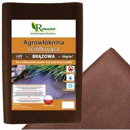 ✨ Lenkiška ruda mulčiavimo agrotekstilė 0,8x10m 50g