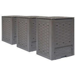 Kompostrid 3 tk 60x60x83 cm 900 l rotangist