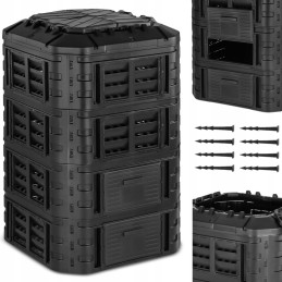 Modular garden composter for organic waste 90 x 90 x 145 cm