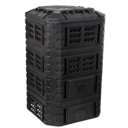 Plastmasas dārza kompostētājs 1260 l, melns