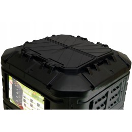 Plastmasas dārza kompostētājs 1260 l, melns