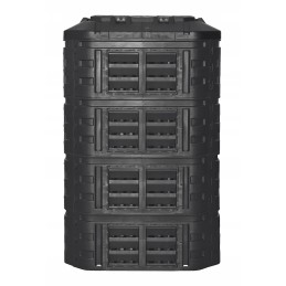 Plastmasas dārza kompostētājs 1260 l, melns