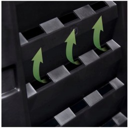 Plastic garden composter 1260 l black