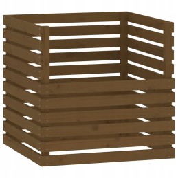 Honey composter brown 80x80x78 cm solid wood