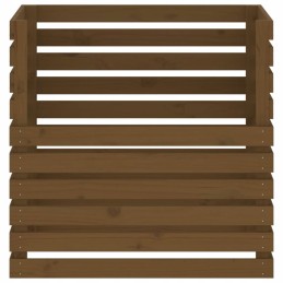 Honey composter brown 80x80x78 cm solid wood