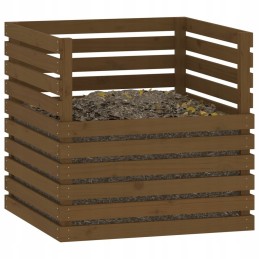 Honey composter brown 80x80x78 cm solid wood