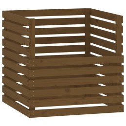 Honey composter brown 80x80x78 cm solid wood