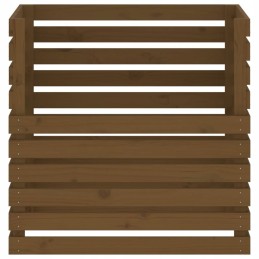 Honey composter brown 80x80x78 cm solid wood