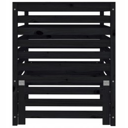 Black composter 82 5x82 5x99 5 cm solid pine wood
