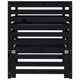 Black composter 82 5x82 5x99 5 cm solid pine wood