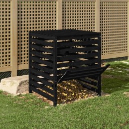 Black composter 82.5x82.5x99.5cm pine wood