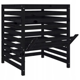 Black composter 82.5x82.5x99.5cm pine wood