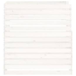 Vidaxl kompostētājs balts 100x100x102 cm priedes masīvkoks