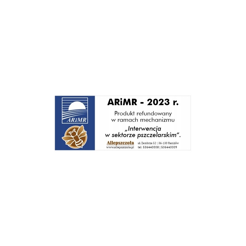 We offer a sticker for equipment reimbursed under the arimr subsidy