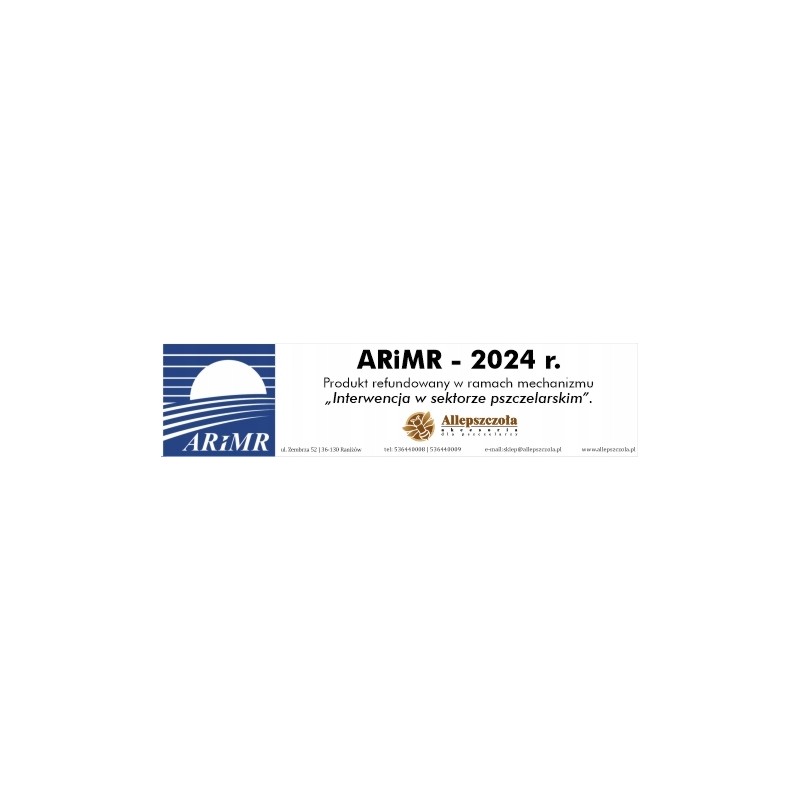 We offer a sticker for equipment reimbursed under the arimr subsidy